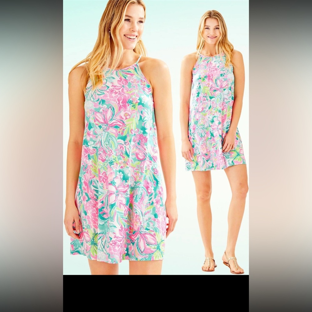 Lilly Pulitzer Hot on The Scene floral swing dress XS NWT